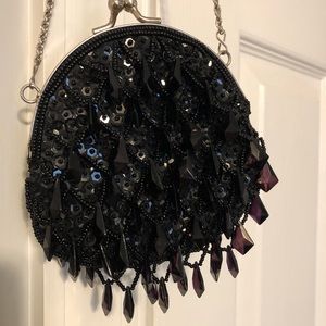 Black Sequin/beaded purse.